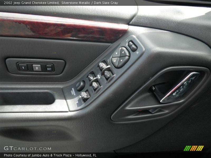 Silverstone Metallic / Dark Slate Gray 2002 Jeep Grand Cherokee Limited