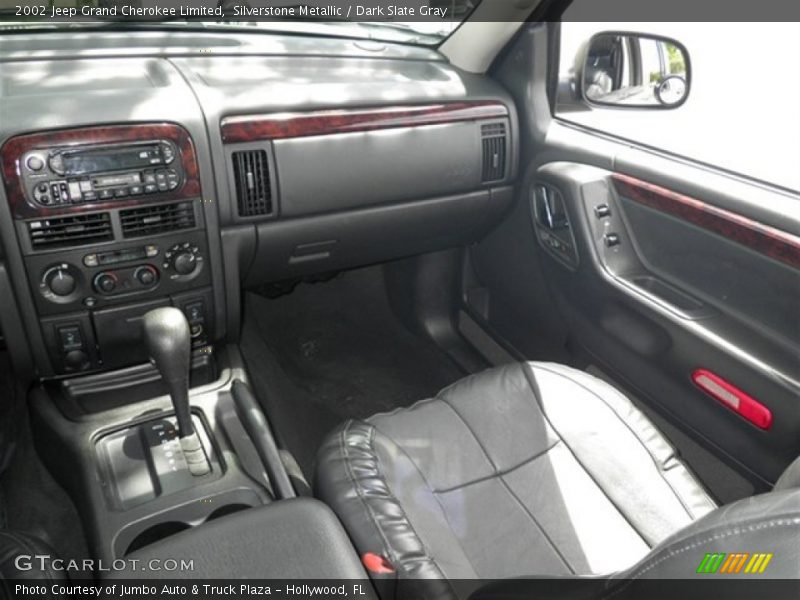 Silverstone Metallic / Dark Slate Gray 2002 Jeep Grand Cherokee Limited