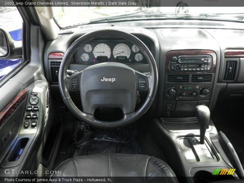Silverstone Metallic / Dark Slate Gray 2002 Jeep Grand Cherokee Limited