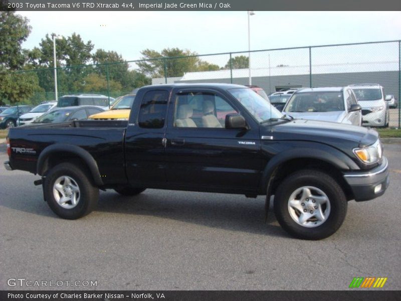 Imperial Jade Green Mica / Oak 2003 Toyota Tacoma V6 TRD Xtracab 4x4