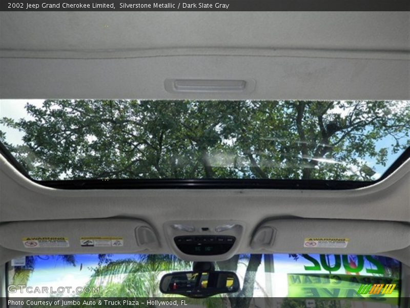 Silverstone Metallic / Dark Slate Gray 2002 Jeep Grand Cherokee Limited