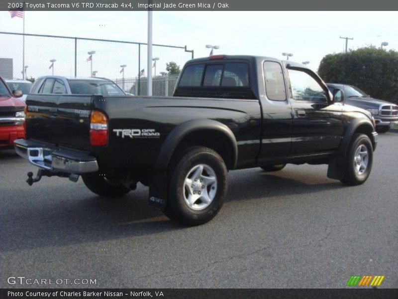 Imperial Jade Green Mica / Oak 2003 Toyota Tacoma V6 TRD Xtracab 4x4