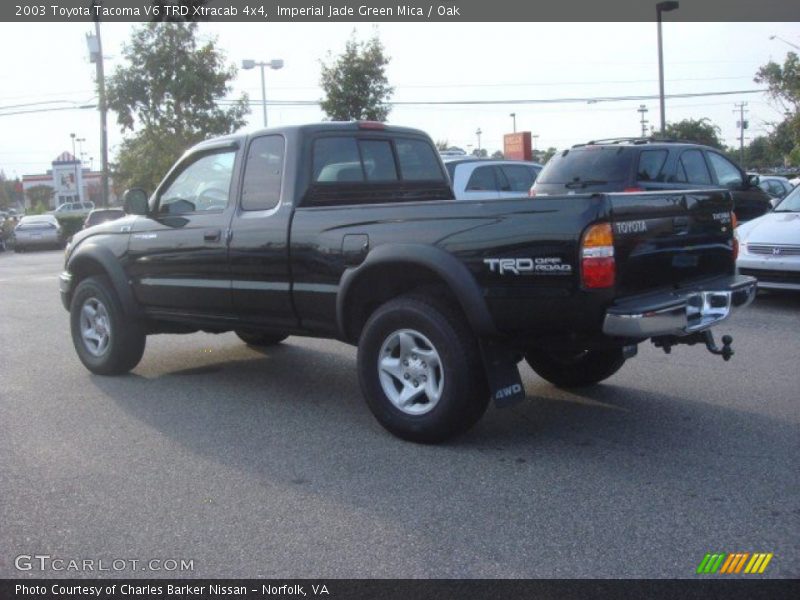 Imperial Jade Green Mica / Oak 2003 Toyota Tacoma V6 TRD Xtracab 4x4