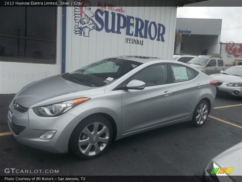Silver / Gray 2013 Hyundai Elantra Limited