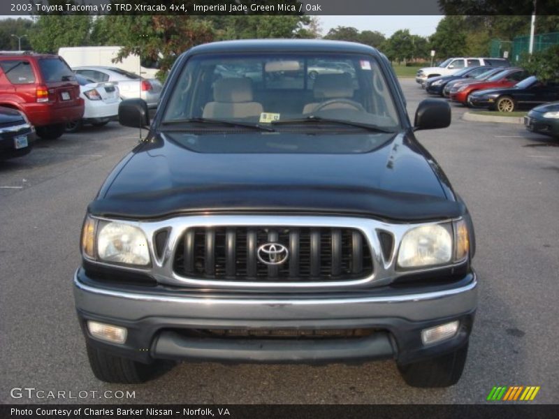 Imperial Jade Green Mica / Oak 2003 Toyota Tacoma V6 TRD Xtracab 4x4