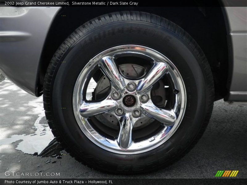 Silverstone Metallic / Dark Slate Gray 2002 Jeep Grand Cherokee Limited