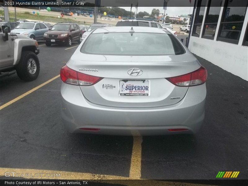 Silver / Gray 2013 Hyundai Elantra Limited
