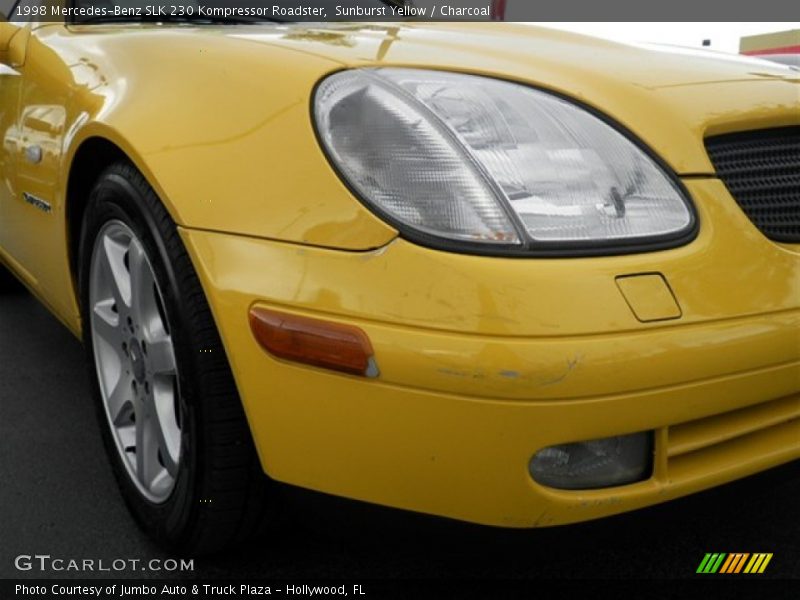 Sunburst Yellow / Charcoal 1998 Mercedes-Benz SLK 230 Kompressor Roadster