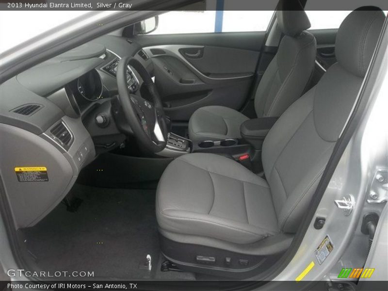 Silver / Gray 2013 Hyundai Elantra Limited
