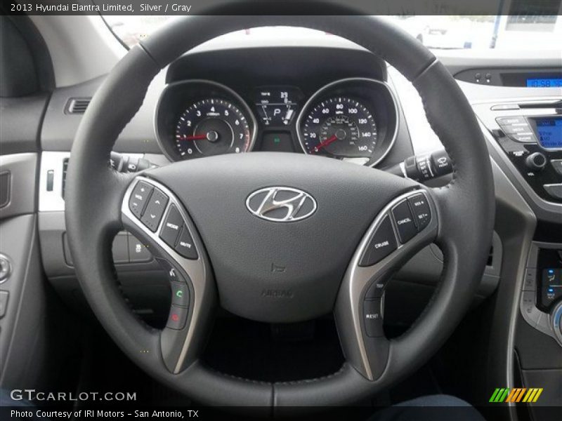 Silver / Gray 2013 Hyundai Elantra Limited