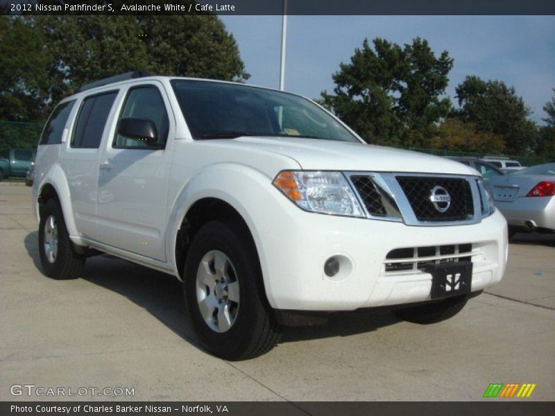 Avalanche White / Cafe Latte 2012 Nissan Pathfinder S
