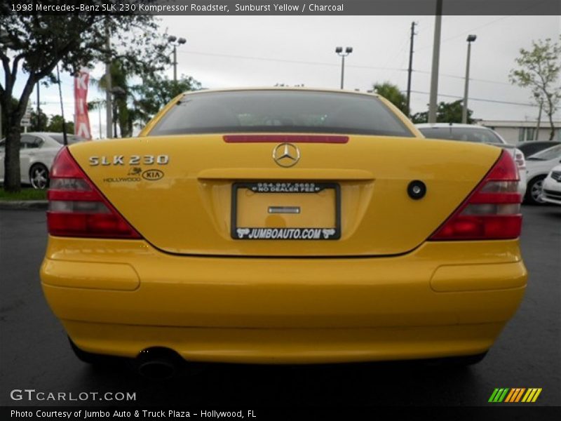 Sunburst Yellow / Charcoal 1998 Mercedes-Benz SLK 230 Kompressor Roadster