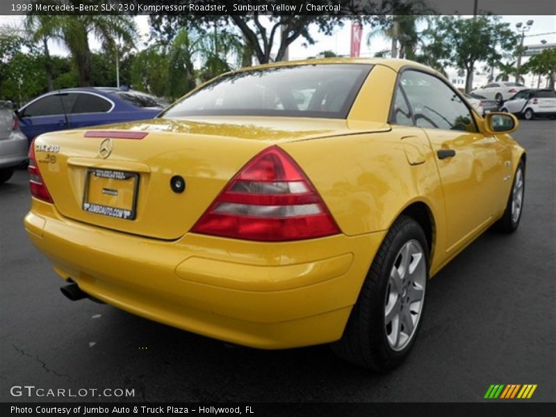 Sunburst Yellow / Charcoal 1998 Mercedes-Benz SLK 230 Kompressor Roadster