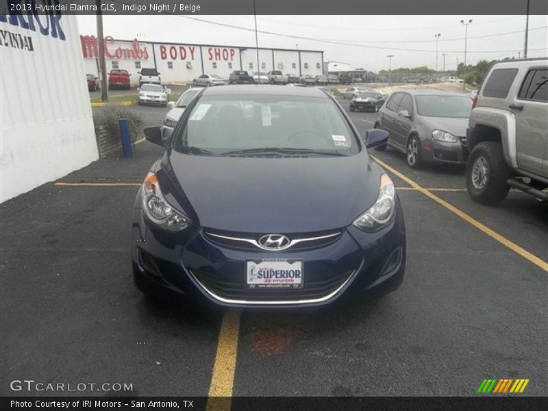 Indigo Night / Beige 2013 Hyundai Elantra GLS
