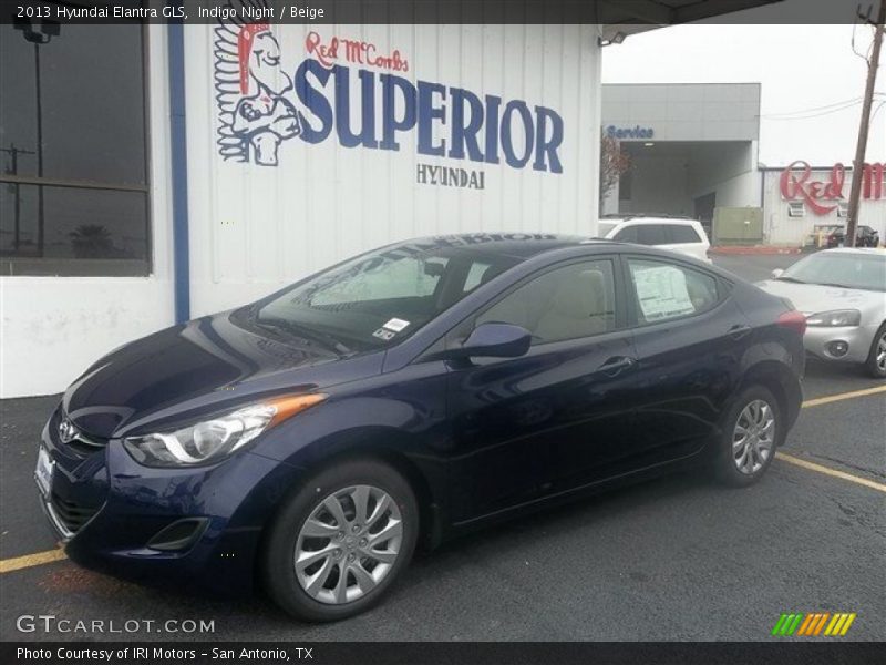 Indigo Night / Beige 2013 Hyundai Elantra GLS