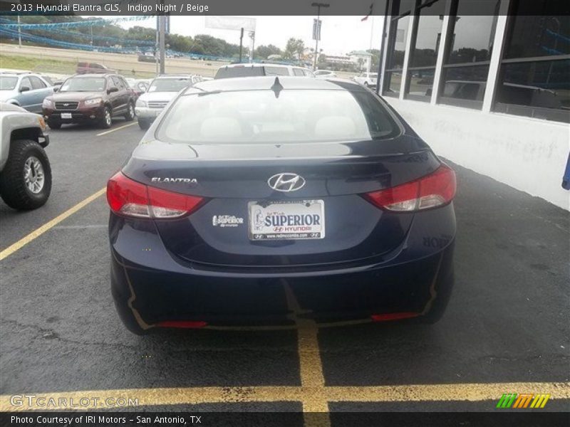 Indigo Night / Beige 2013 Hyundai Elantra GLS