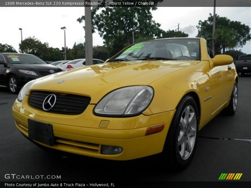 Sunburst Yellow / Charcoal 1998 Mercedes-Benz SLK 230 Kompressor Roadster