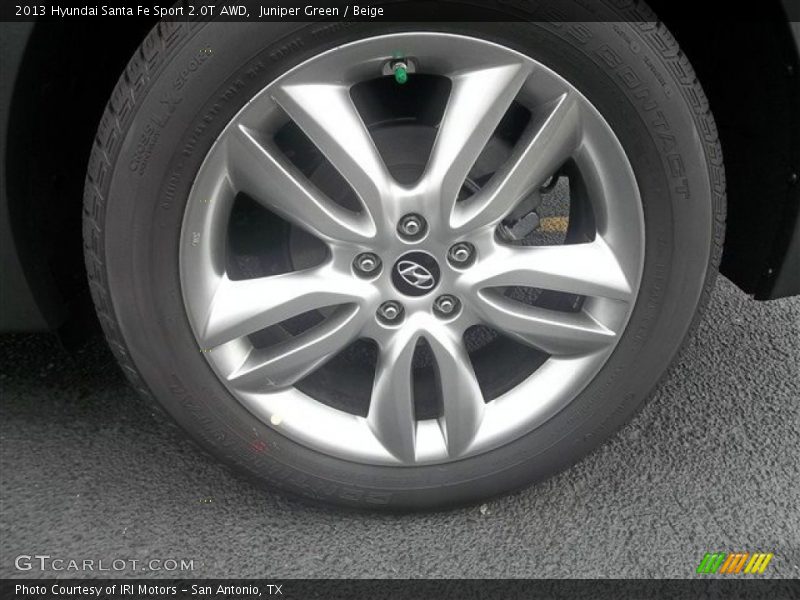 Juniper Green / Beige 2013 Hyundai Santa Fe Sport 2.0T AWD