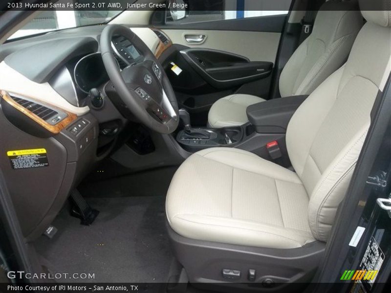 Juniper Green / Beige 2013 Hyundai Santa Fe Sport 2.0T AWD