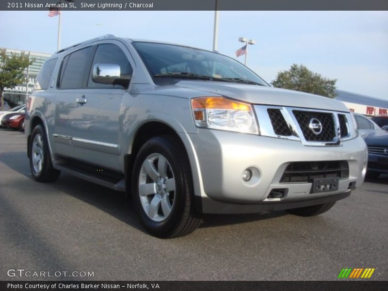 Silver Lightning / Charcoal 2011 Nissan Armada SL