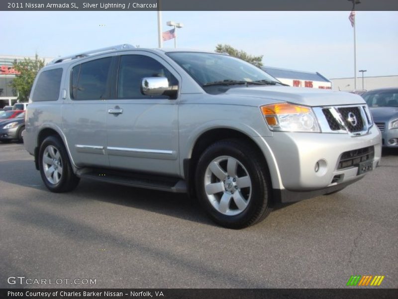 Silver Lightning / Charcoal 2011 Nissan Armada SL