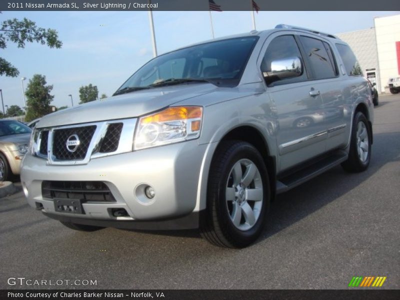 Silver Lightning / Charcoal 2011 Nissan Armada SL