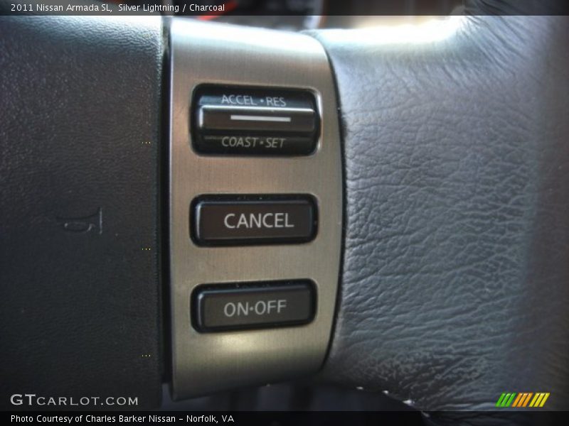 Silver Lightning / Charcoal 2011 Nissan Armada SL