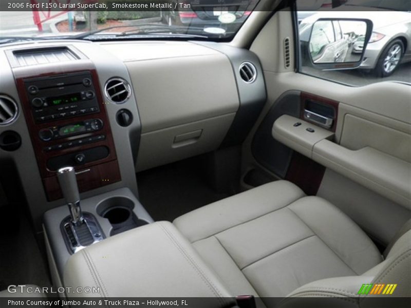 Smokestone Metallic / Tan 2006 Ford F150 Lariat SuperCab