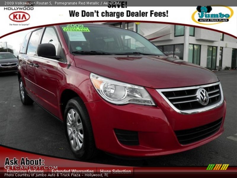 Pomegranate Red Metallic / Aero Grey 2009 Volkswagen Routan S