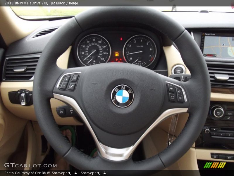 Jet Black / Beige 2013 BMW X1 sDrive 28i