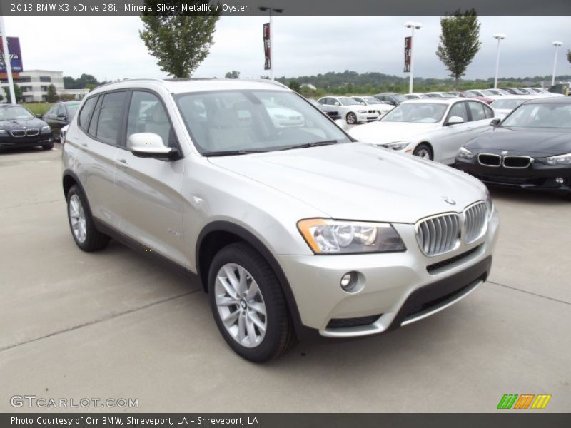 Mineral Silver Metallic / Oyster 2013 BMW X3 xDrive 28i