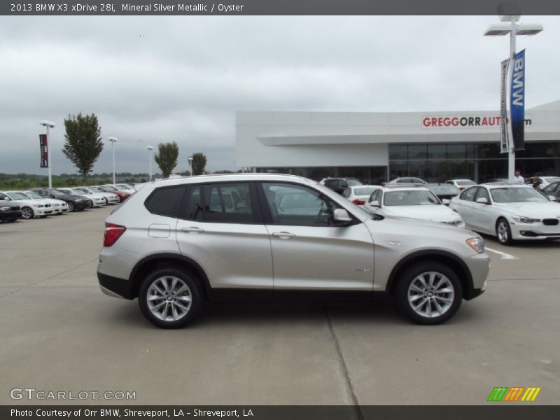 Mineral Silver Metallic / Oyster 2013 BMW X3 xDrive 28i