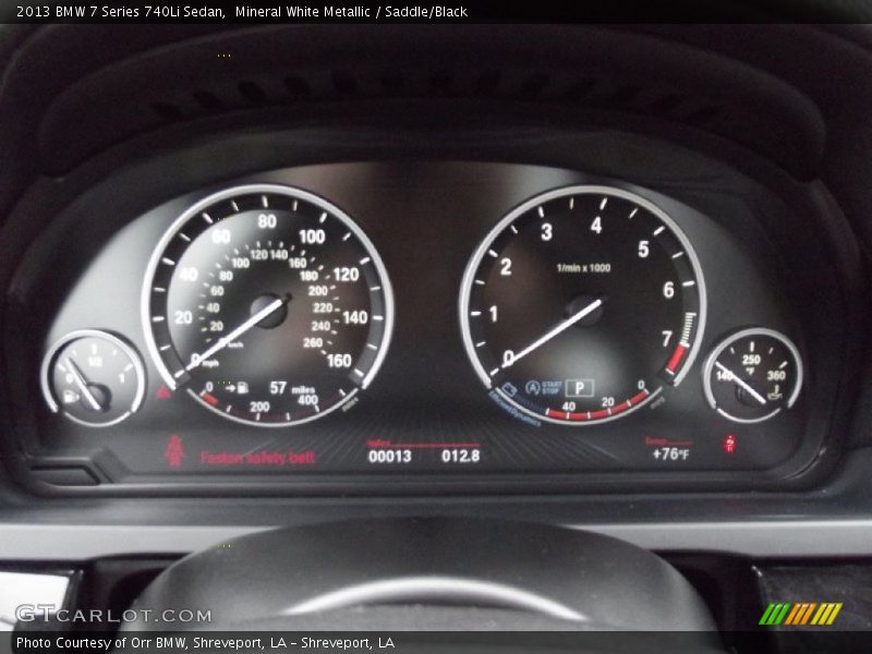  2013 7 Series 740Li Sedan 740Li Sedan Gauges