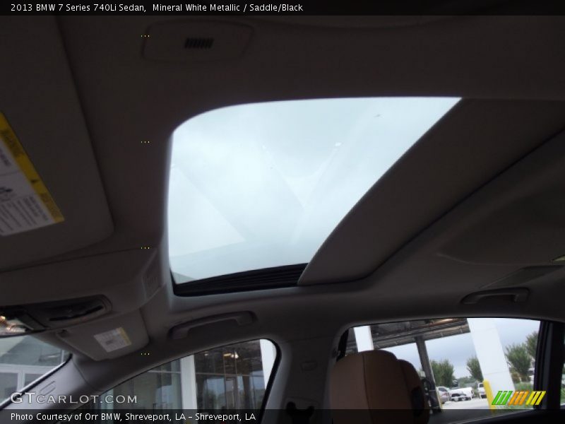 Mineral White Metallic / Saddle/Black 2013 BMW 7 Series 740Li Sedan
