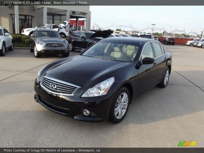 Black Obsidian / Stone 2013 Infiniti G 37 x AWD Sedan