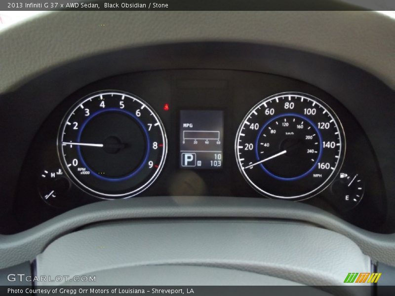 Black Obsidian / Stone 2013 Infiniti G 37 x AWD Sedan