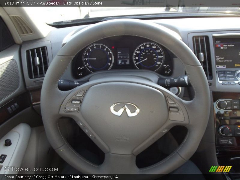 Black Obsidian / Stone 2013 Infiniti G 37 x AWD Sedan