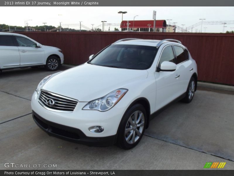 Moonlight White / Graphite 2013 Infiniti EX 37 Journey