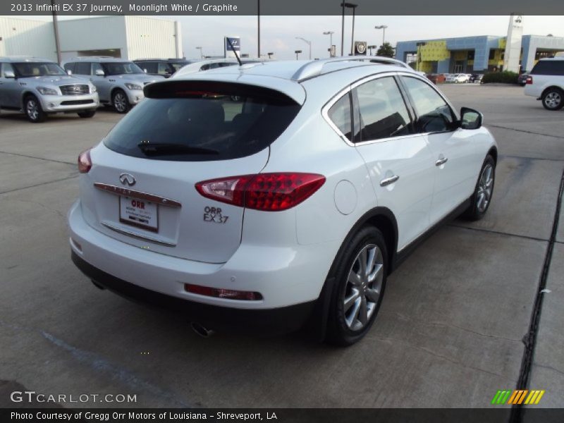 Moonlight White / Graphite 2013 Infiniti EX 37 Journey