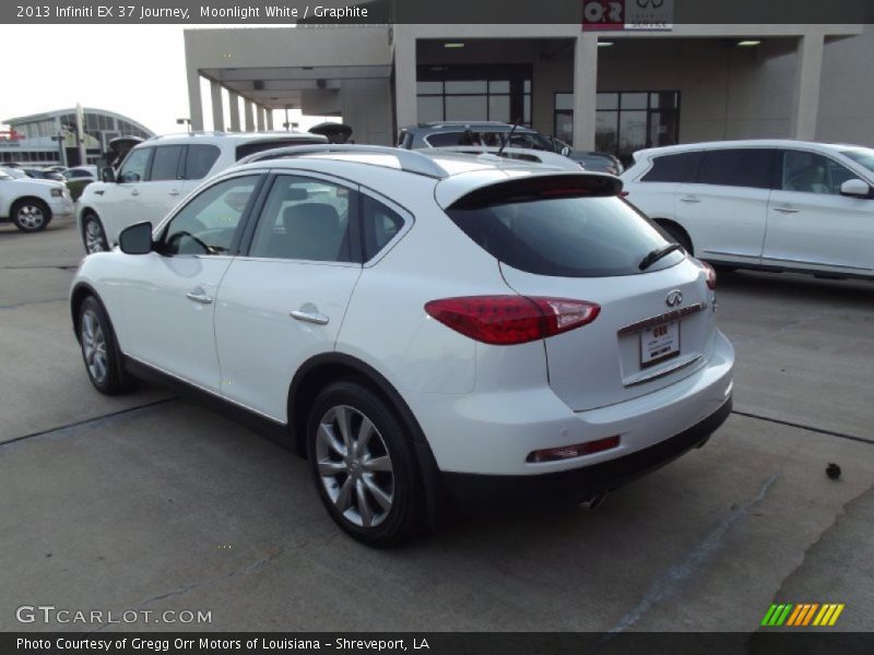 Moonlight White / Graphite 2013 Infiniti EX 37 Journey