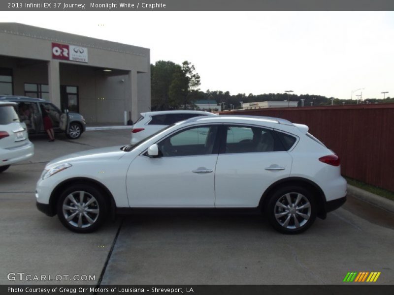 Moonlight White / Graphite 2013 Infiniti EX 37 Journey