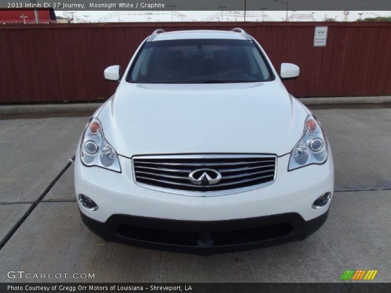 Moonlight White / Graphite 2013 Infiniti EX 37 Journey