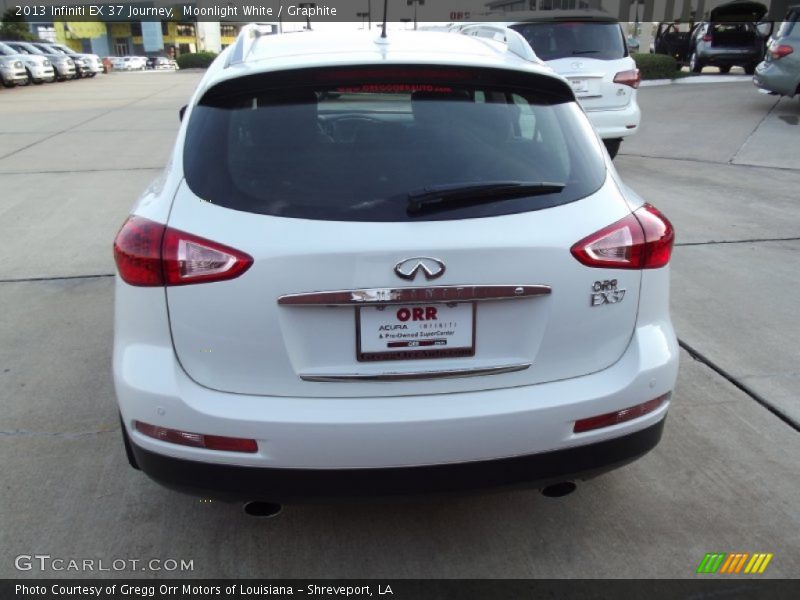 Moonlight White / Graphite 2013 Infiniti EX 37 Journey