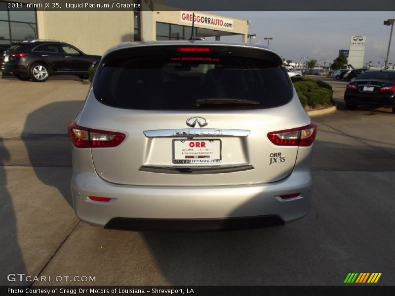 Liquid Platinum / Graphite 2013 Infiniti JX 35