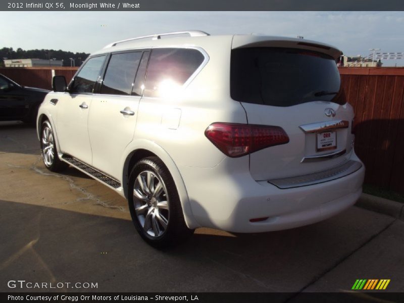 Moonlight White / Wheat 2012 Infiniti QX 56