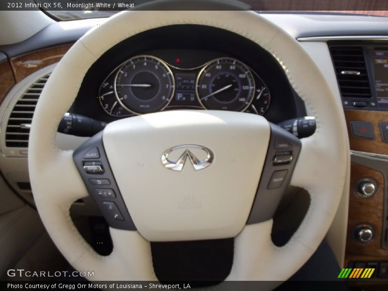 Moonlight White / Wheat 2012 Infiniti QX 56