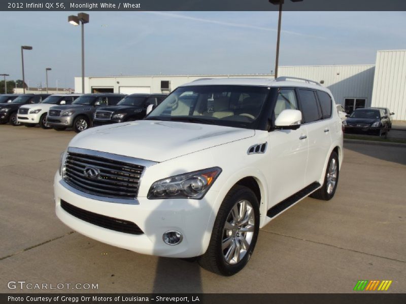 Moonlight White / Wheat 2012 Infiniti QX 56