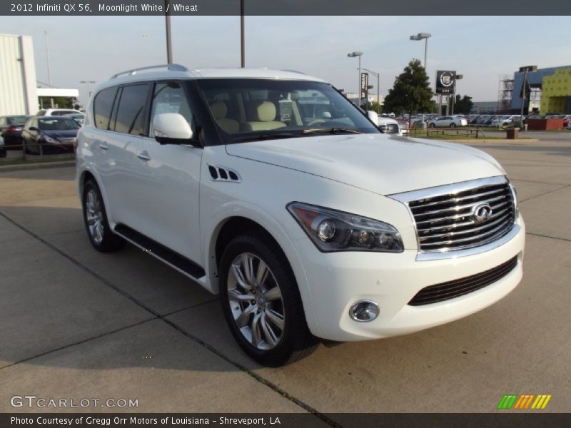Moonlight White / Wheat 2012 Infiniti QX 56