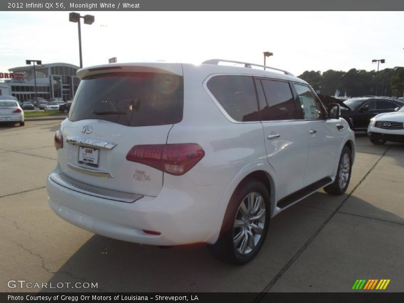 Moonlight White / Wheat 2012 Infiniti QX 56