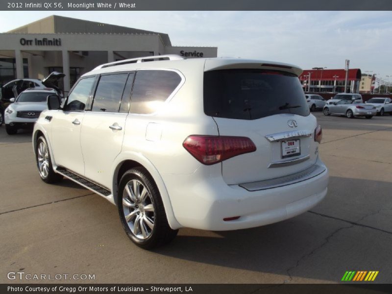 Moonlight White / Wheat 2012 Infiniti QX 56